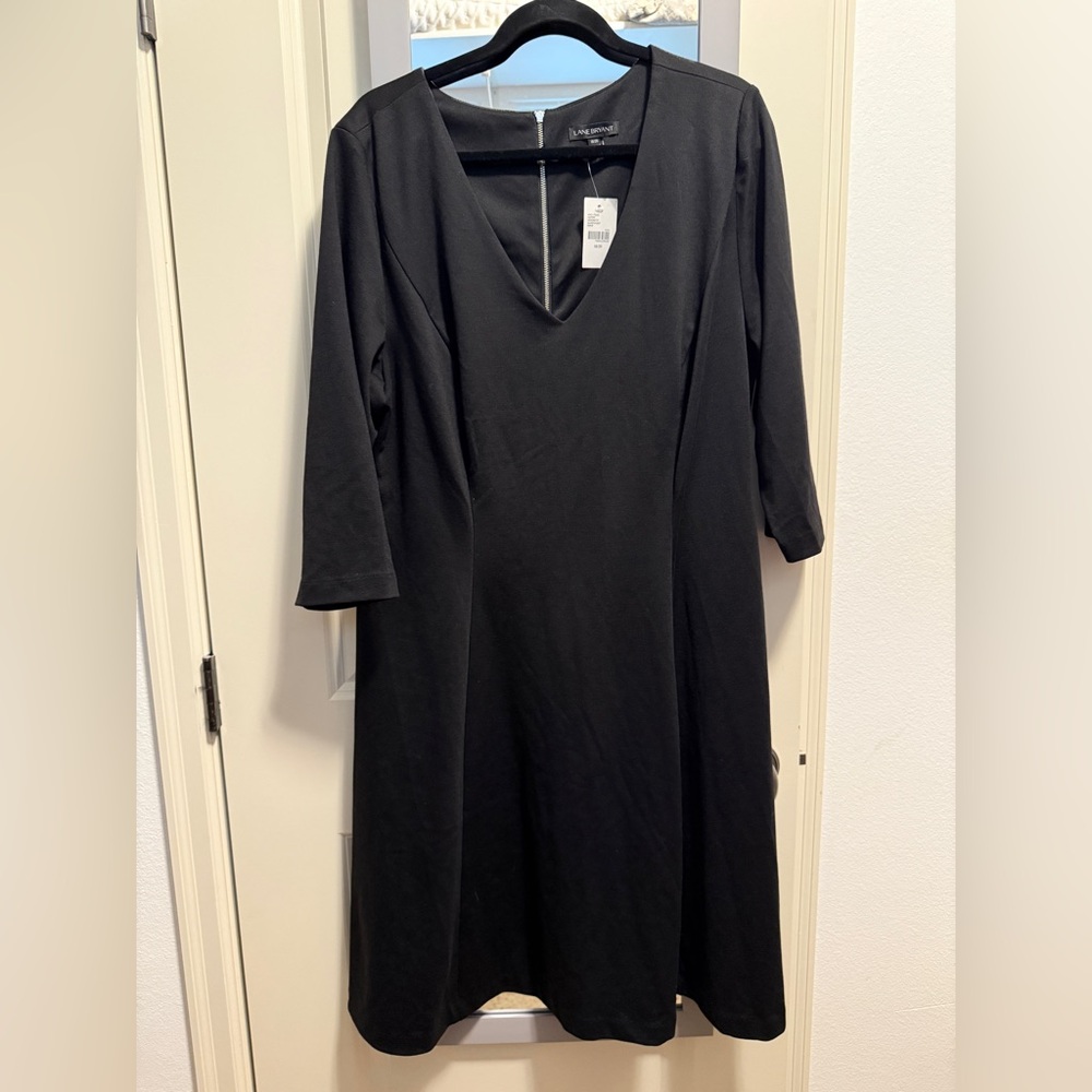 Lane Bryant Black Long Sleeve Dress‎